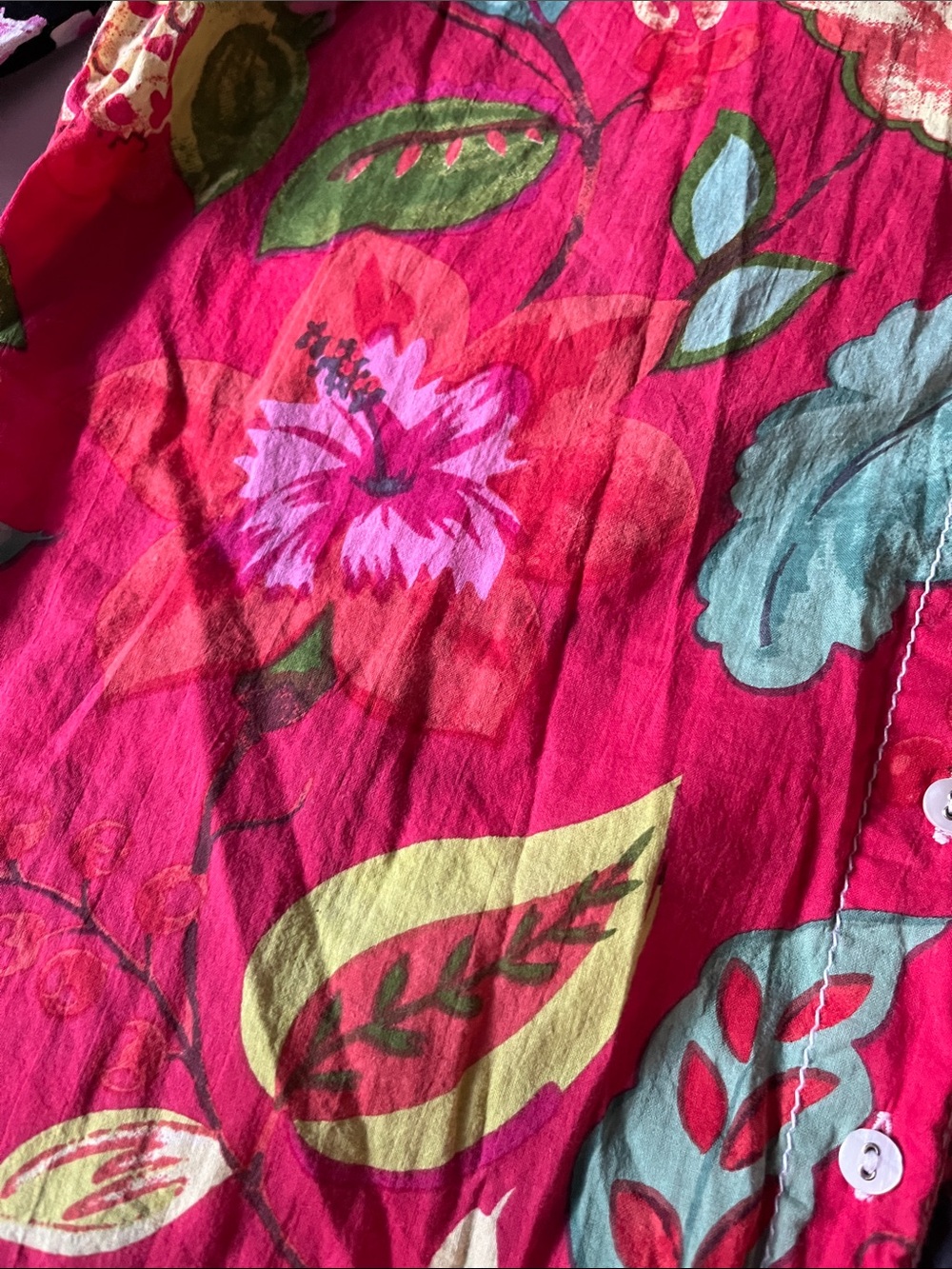 Cino Floral Blouse Size M - Picture 6 of 8